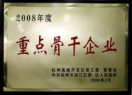 2008年度重點骨干企業(yè)